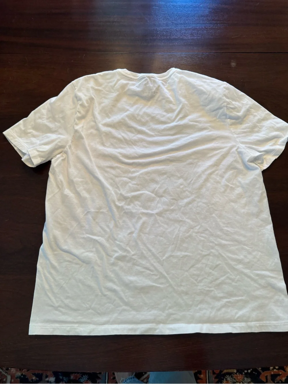 Michael Kors White Short Sleeve Tee with Black Graphic 100% cotton